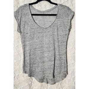 Loft Womens Linen Shirt Size Small Grey Beach Resort Quiet‎ Luxury Minimalist